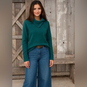 Guide Series Teal Green Sweater Sweatshirt M